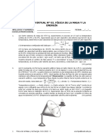 EVALUACIÓN VIRTUAL 02. Física de La Masa y La Energía. Ciclo 2022 - I