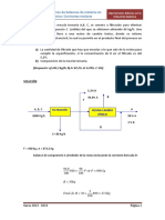 SOLUCIONES Relación de Problemas 4 Balances de Materia Sin Reacción Química