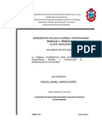 Documento Recepcional: El Aprendizaje Cooperativo para Favorecer La Convivencia Grupal y Fortalecer El Aprendizaje de La Historia