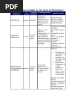 Ventajas y Desventajas de Los Tipos de Empresas