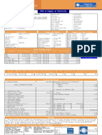 Bill of Supply of Electricity