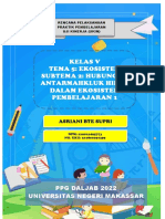 Kelas V Tema 5: Ekosistem Subtema 2: Hubungan Antarmahkluk Hidup Dalam Ekosistem Pembelajaran 1