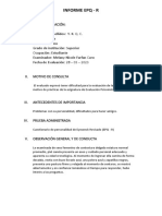 Informe Del Test Epq - R