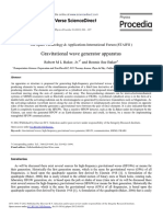 Gravitational Wave Gen. Apparatus