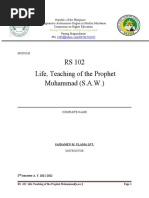 RS 102teaching of The Prophet