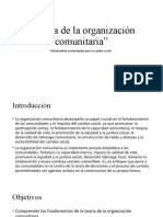 Teoría de La Organización Comunitaria