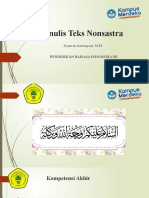 Menulis Teks Nonsastra