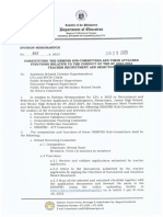 Division Memorandum No. 225 S. 2023 Constituting The HRMSB Sub-Committees and Their Attached Functions Relative To The Conduct of The Sy 2023-2024 Teacher Recruitment and Selection