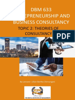 Topic 2 - Theory of Consultancy