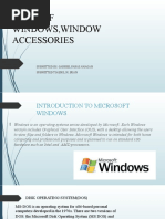 Parts of Windows, Window Accessories