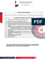 Requisitos y Formatos Licencia Reconocimiento