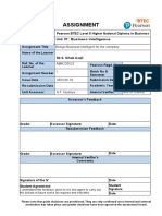 Assignment: Design Business Intelligent For The Company