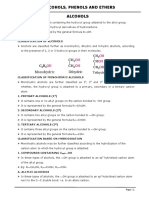 UNIT - 11. Alcohols Phenols and Ethers - Notes