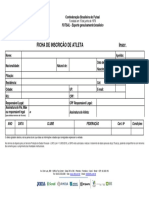 Ficha de Inscrição de Atleta