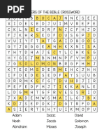 Fathers of The Bible Crossword