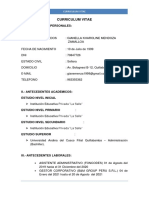 CV Gianella Mendoza Zamalloa