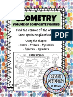 Geometry: Find The Volume of The Whole Cone-Opolis Neighborhood!