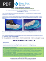 Biodegradable Deluxe Disposable Overshoes Data Sheet - December 2022