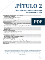 Capitulo 2 La Evolucion de Las Ideas Sobre Administración