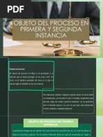 Objeto de Proceso en Primera y Segunda Instancia