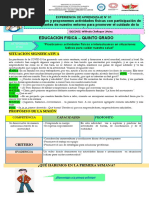 Experiencia de Aprendizaje 01 - Actividad 01 - 5to - Educacion Fisica-2023