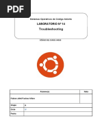 Laboratorio 14 - Troubleshooting