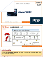 Aceleración: (Física)