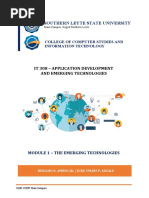 Module 1 - Application Development and Emerging Technologies