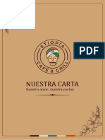 Carta Etiopía Café Grill