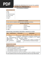 Sesión de Aprendizaje - Iii Ciclo (1° y 2°) - Agosto