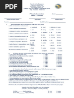 1st Quarter Exam-English 7