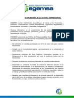 Bgc-Poli-11 Politica de Responsabilidad Social Empresarial Rev.00