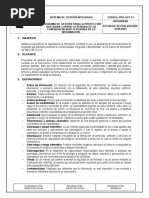 Prc-Sgi-13 Procedimiento de Gestión Del Cambio - V0