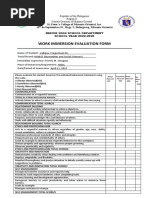 Evaluation Form