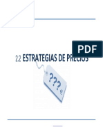 2.2 Estrategias de Precios