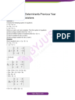 JEE Main Maths Determinants Previous Year Questions With Solutions