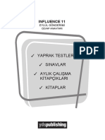 Influence 11 Eylul 2022-2023 Answer Key