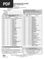 Periodic Escalator-Moving Walk Checklist