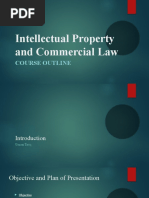 IPs and Commercial Law Course Outline