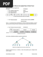 Subnetting Con Mascara de Longitud Fija en Packet Tracer