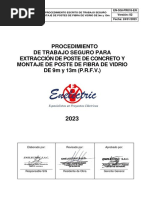 En-SGI-PR018 Procedimiento de Trabajo de Montaje Poste de Fibra de Vidrio