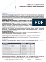 Aceite Hidraulico AW ISO 32 FT