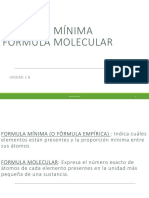 Formula Minima y Molecular