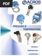 Pressostatos, Termostatos, Contatos Elétricos, Manômetros e Separadores de Fluido - ACROS