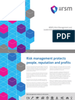 IIRSM Risk Management and Leadership Competence Framework 2021-22