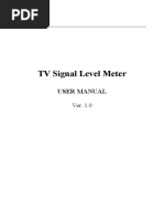 S200 User Manual Level Meter