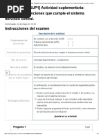 Examen - (ACDB1-15%) (SUP1) Actividad Suplementaria - Describa Las Funciones Que Cumple El Sistema Nervioso Central