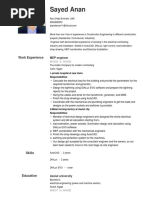 JR - MEP Engineer - CV