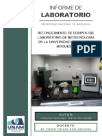 Informe de Equipos de Laboratorio