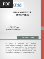 Uso y Manejo de Extintores